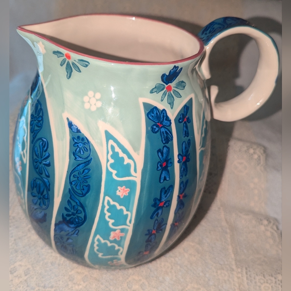 Green and Blue Adele large pitcher Anthropologie.